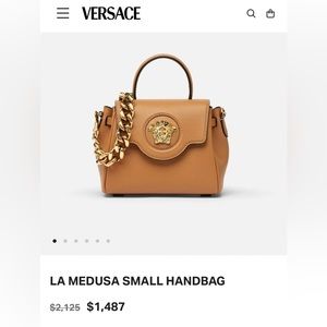 La Medusa Versace brown and gold purse